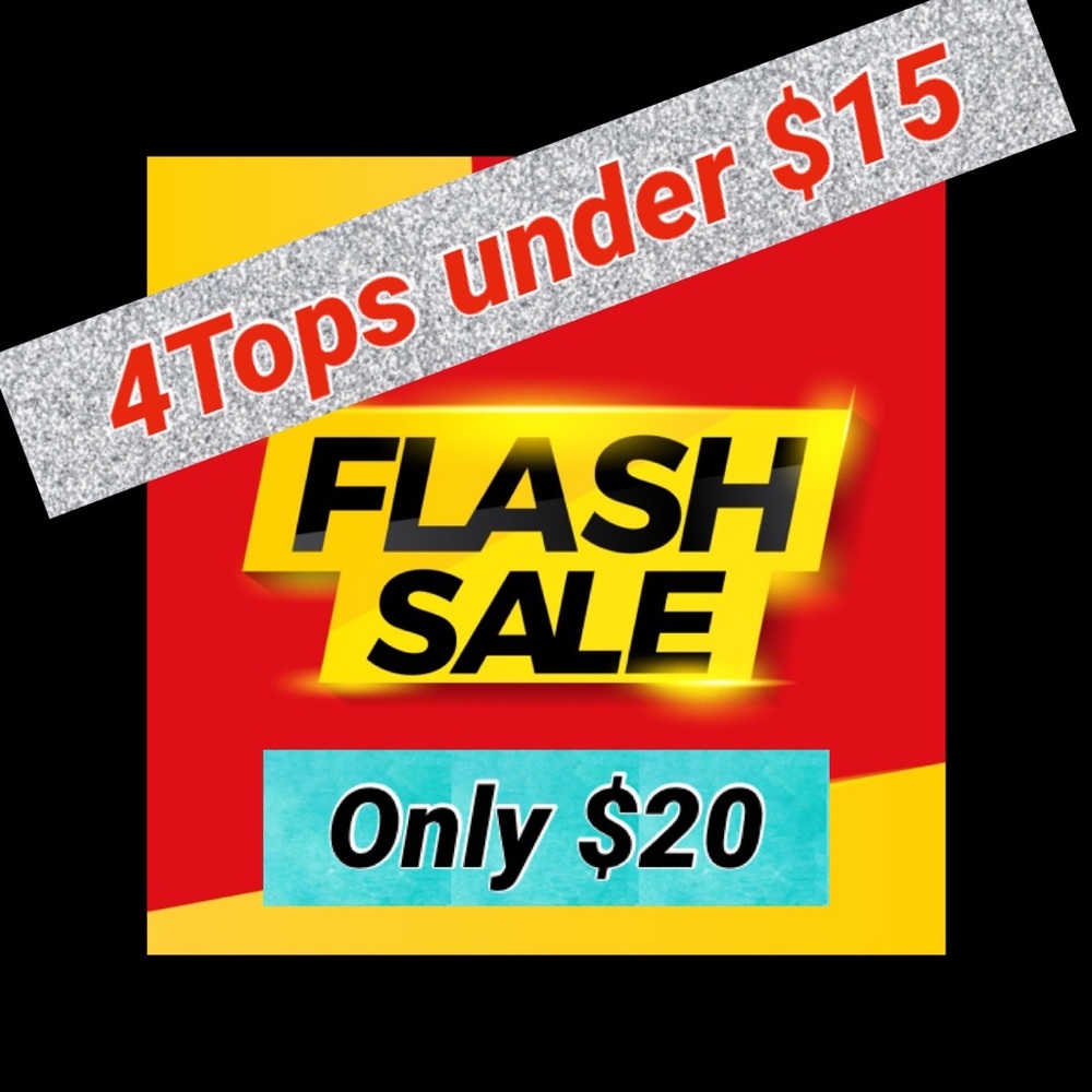 4Tops 🛍️under $15 all for 🥳only $20 + shipping. 👕Sale ends 5/1/26